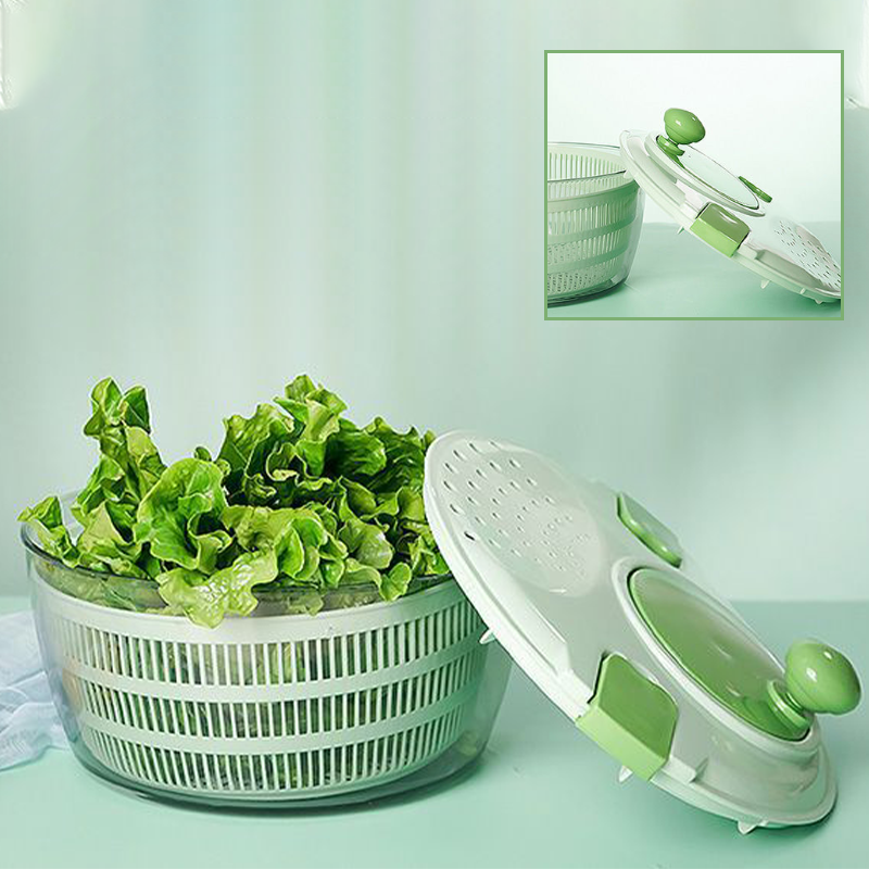 Hand-cranked fruit and vegetable dehydrating basket