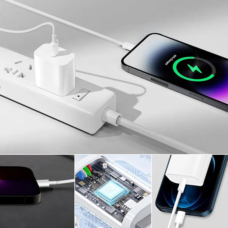 Fast PD Charger Set with Type-C to Lightning Cable