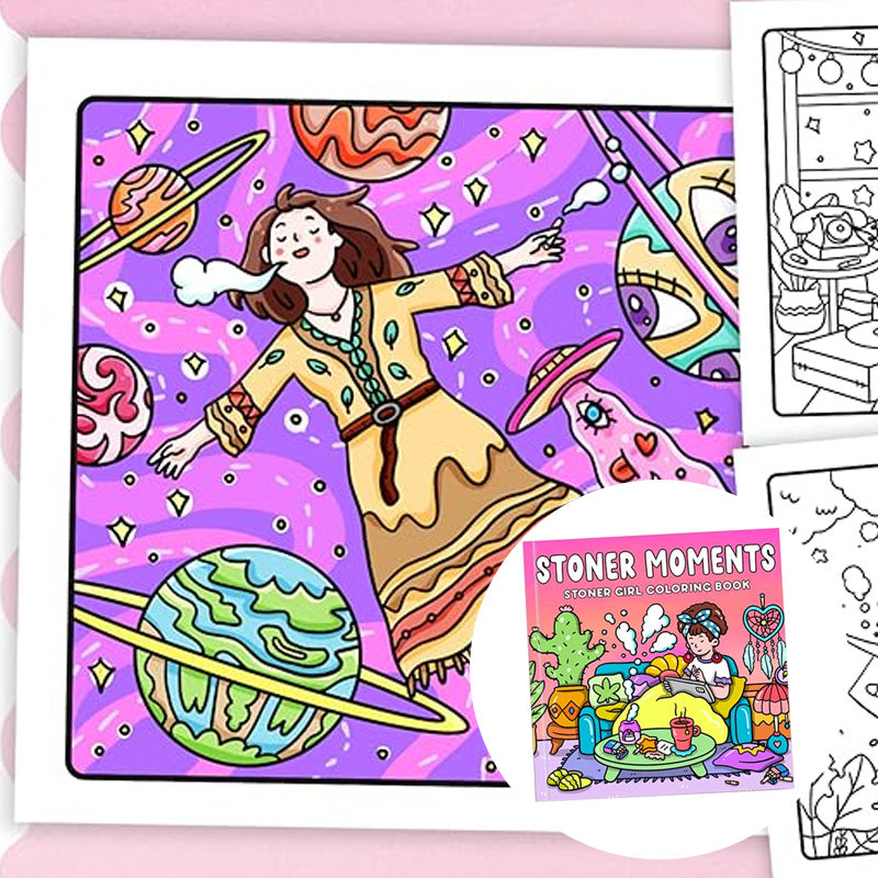 Easter gift Stoner Moments: Stoner Girl Coloring Book