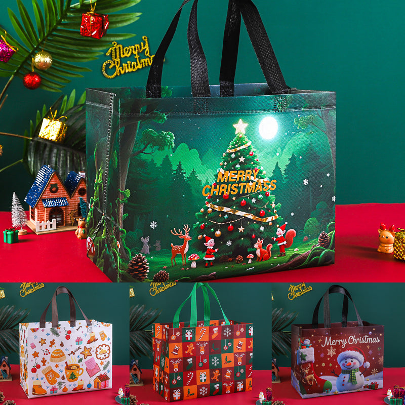 Reusable Water-Resistant Christmas Gift Bags