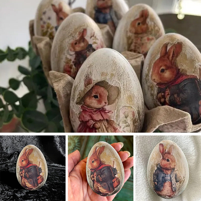 Vintage Rabbit Easter Eggs
