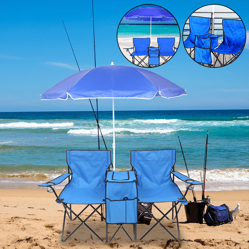 Double Portable Picnic Chairs