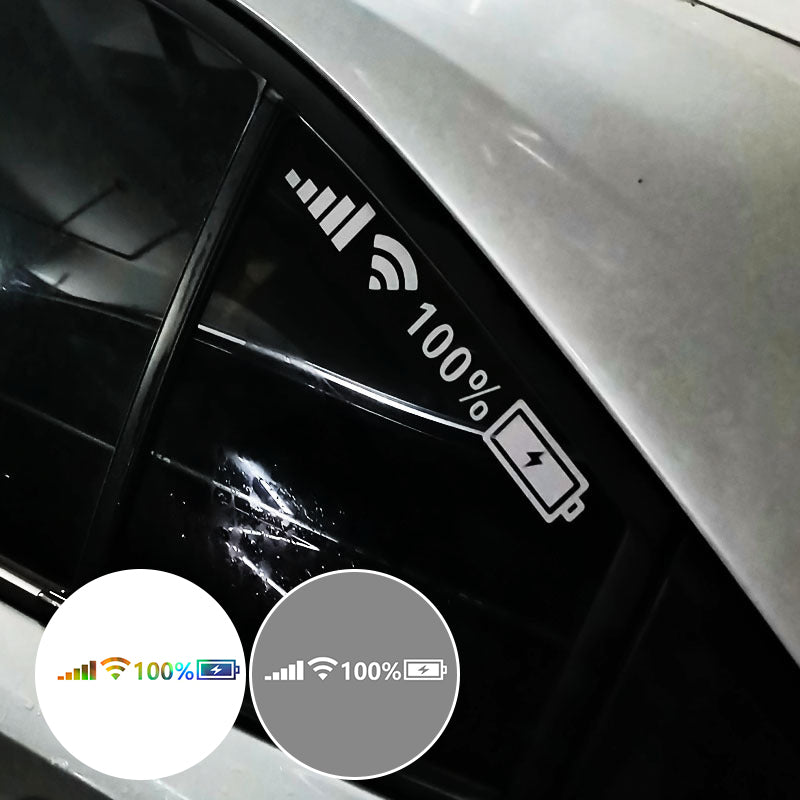 Reflekterande klistermärke för batterisignal (10 st.)