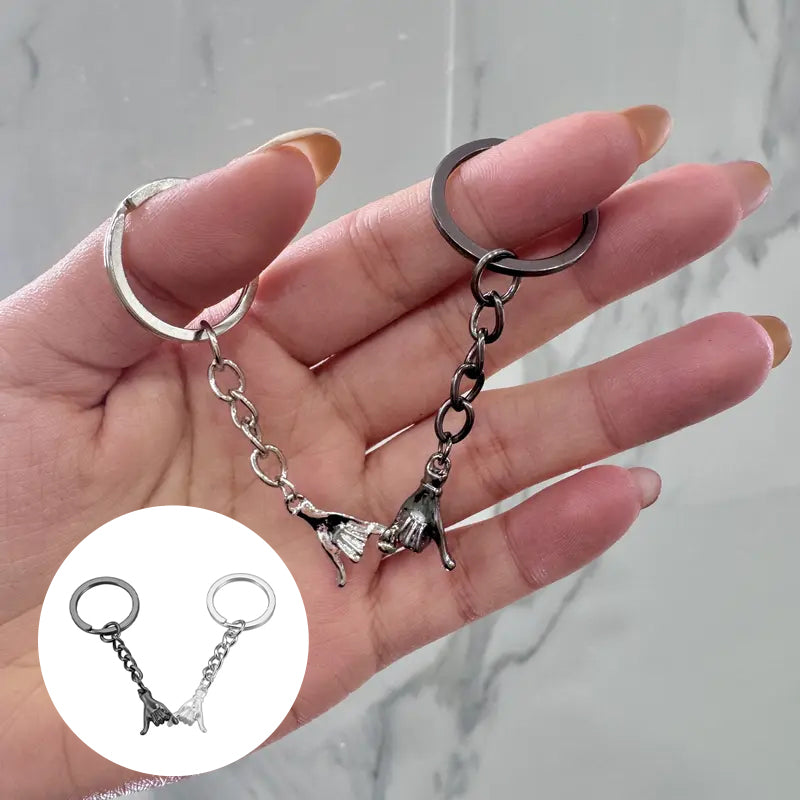 Pinky Promise Couple Keychain