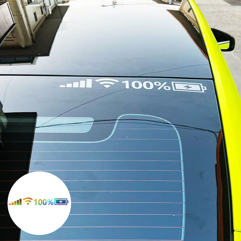 Reflekterande klistermärke för batterisignal (10 st.)