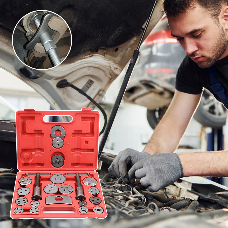 22-piece disc brake cylinder tool set