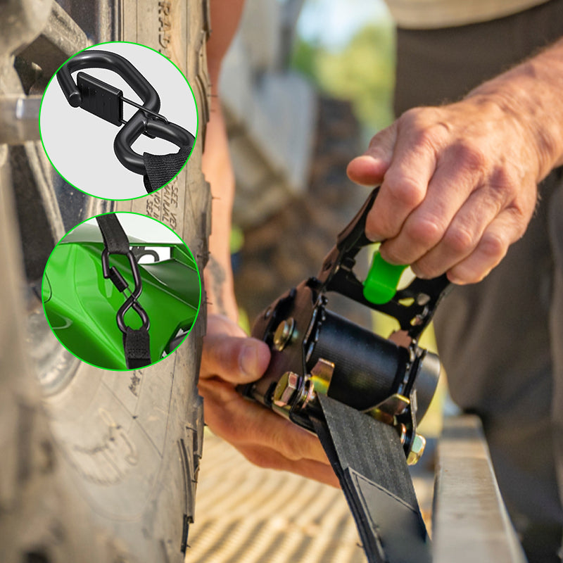 Retractable Ratchet Straps (2-Pack)