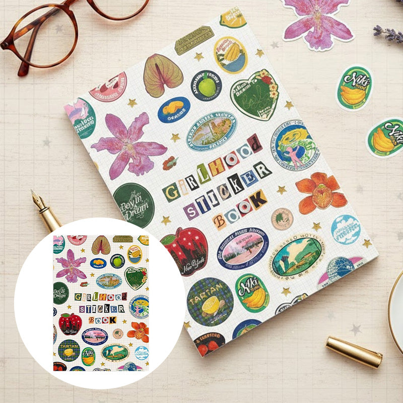 Vintage Sticker Book