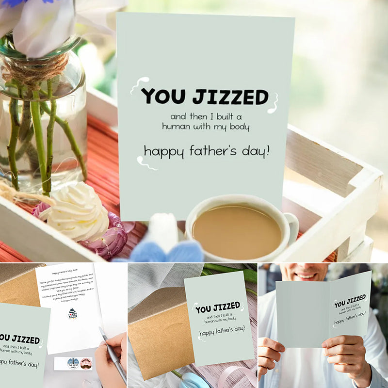 Funny Snarky First Father's Day Card for New Dad from Wife