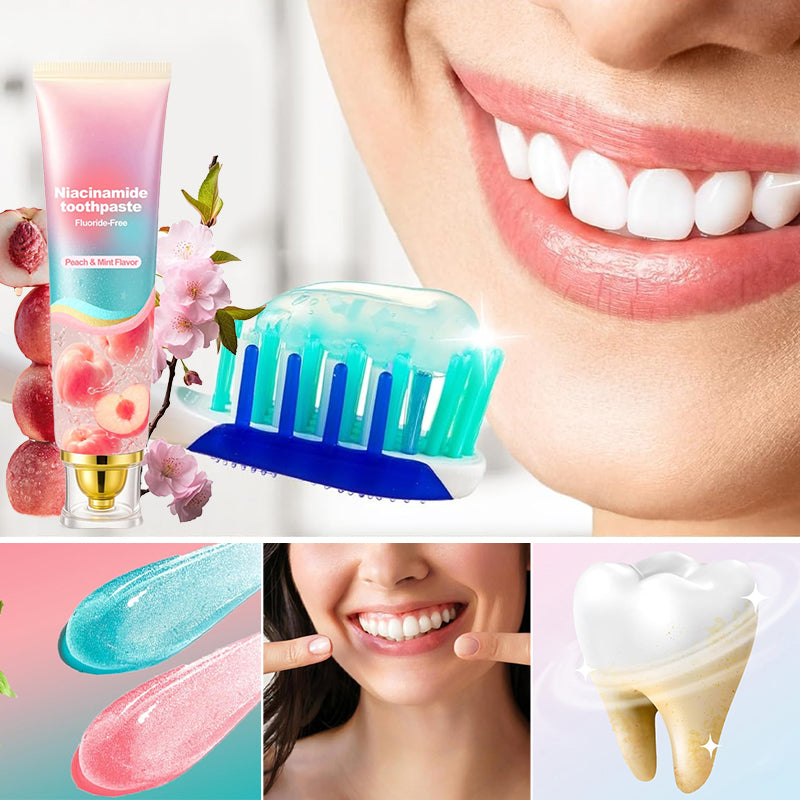 Peach Flavor Niacinamide Whitening Toothpaste