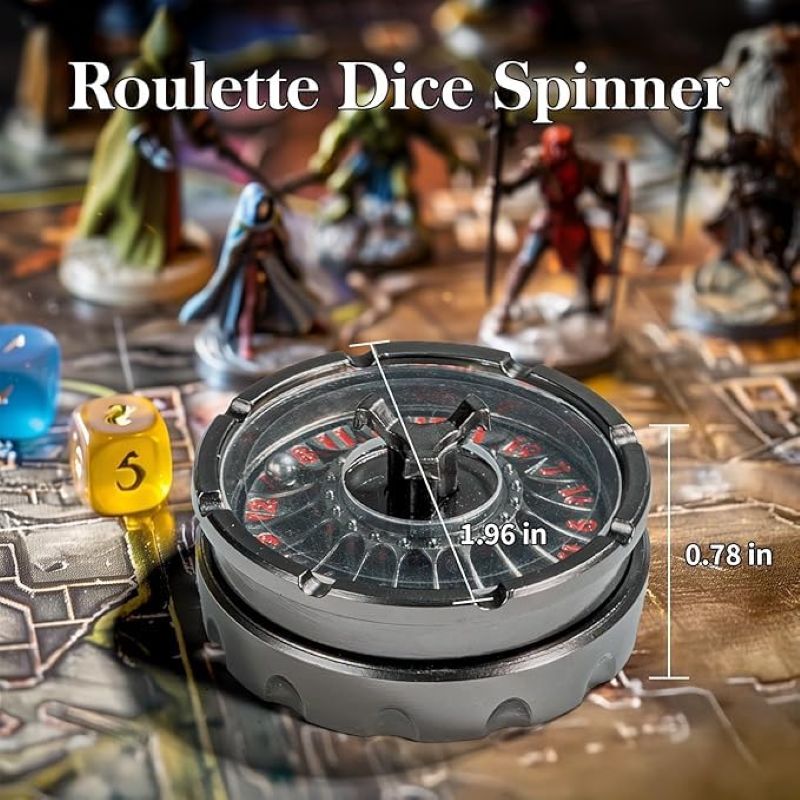 D20 Metal Spinner Dice