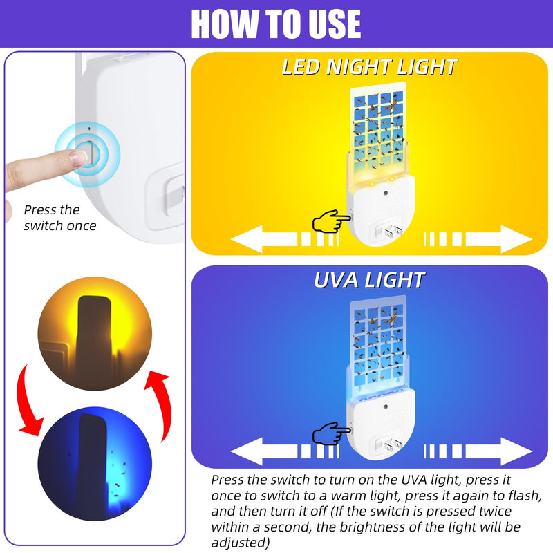 Plug-in Flying Insect Trap with LED Light