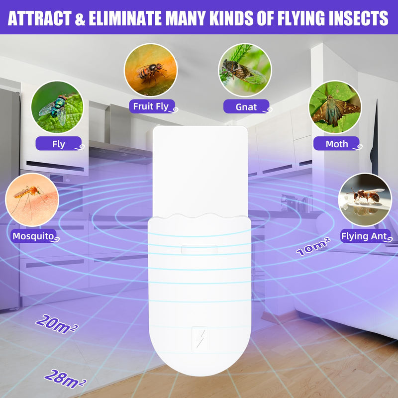 Plug-in Flying Insect Trap with LED Light
