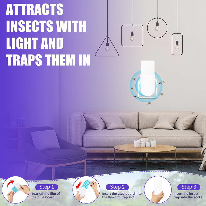 Plug-in Flying Insect Trap with LED Light
