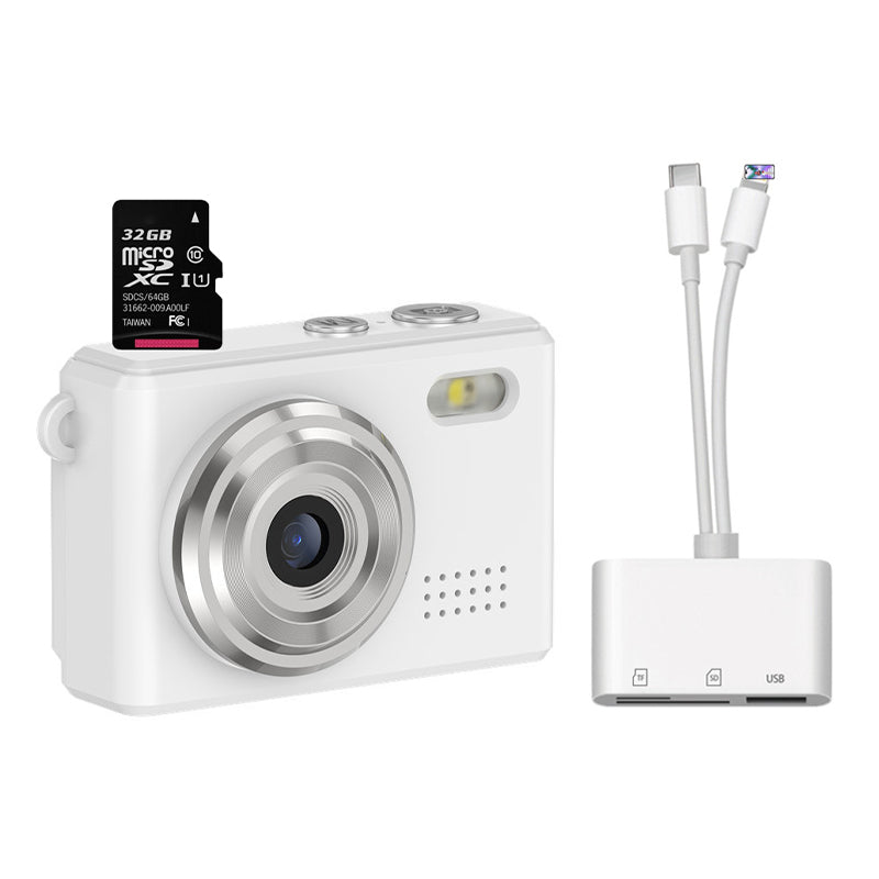 Compact Retro Mini Camera with LED Flash