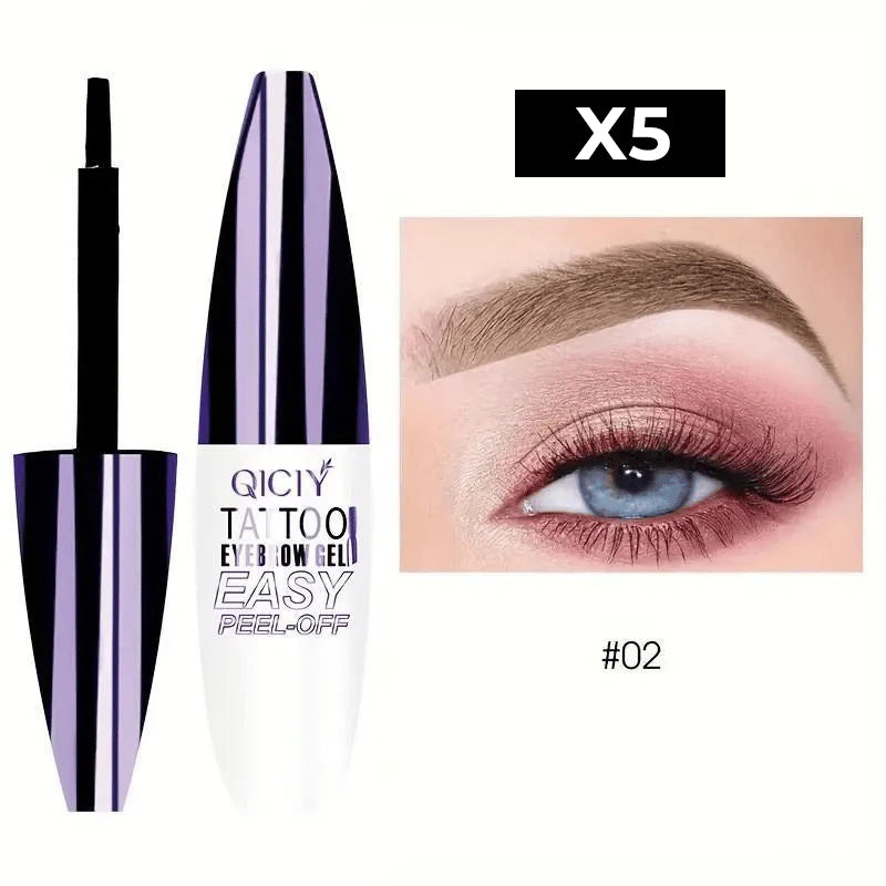 Peel-off eyebrow dye gel