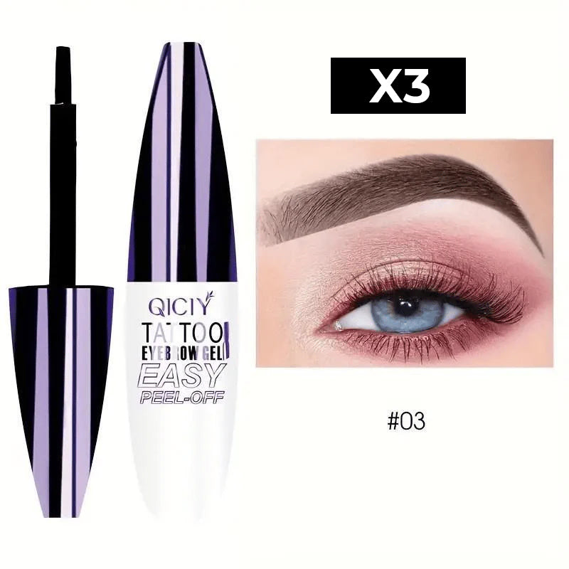 Peel-off eyebrow dye gel