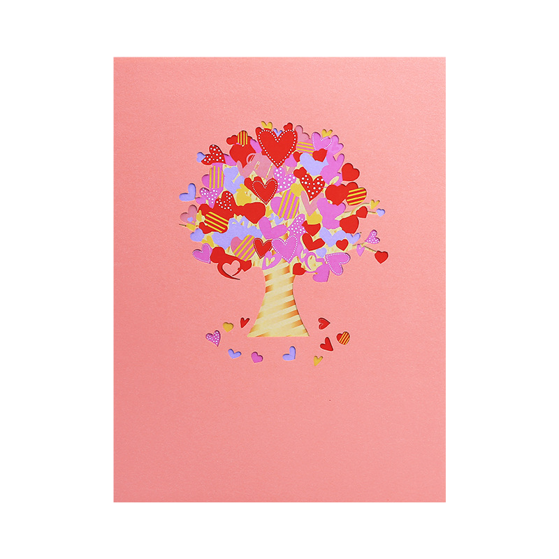 Heart Tree 3D Greeting Card