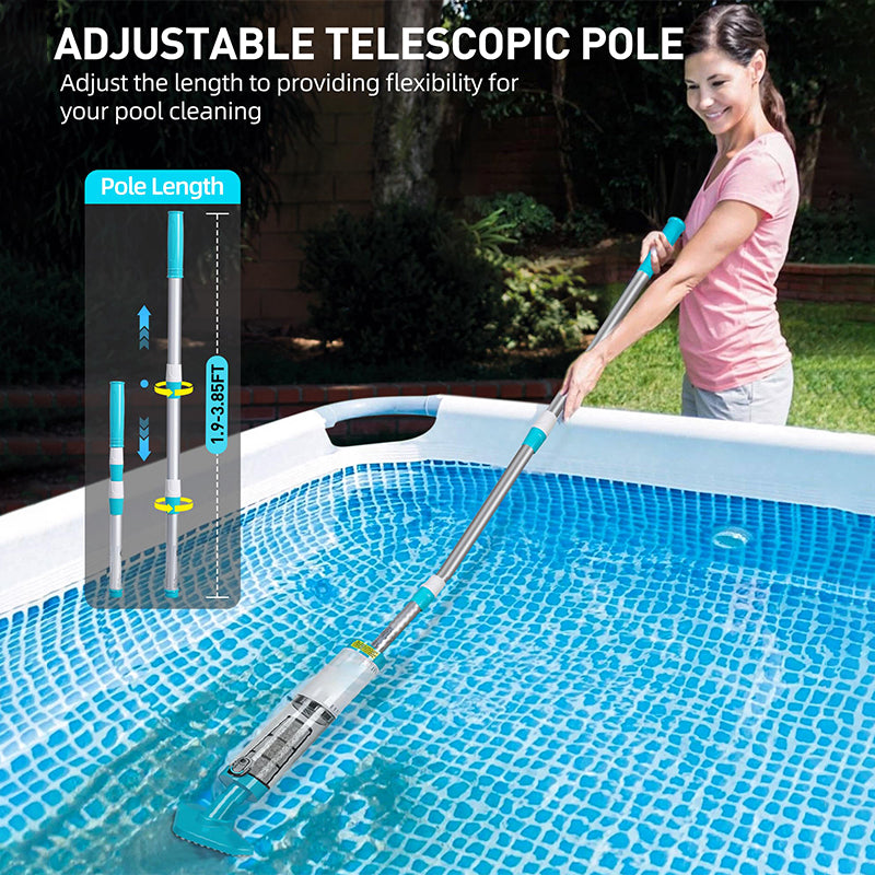 3-in-1 Cordless Rechargeable Powerful Motor Swimming Pool Vacuum Cleaner