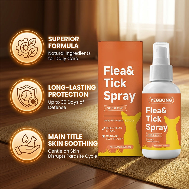 Gentle Dog Skin Care Spray for Indoor & Outdoor Use