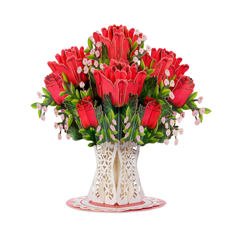 Forever-Blooming 3D Flower Pop-Up Card