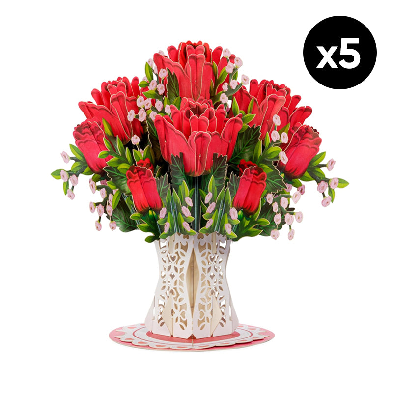 Forever-Blooming 3D Flower Pop-Up Card