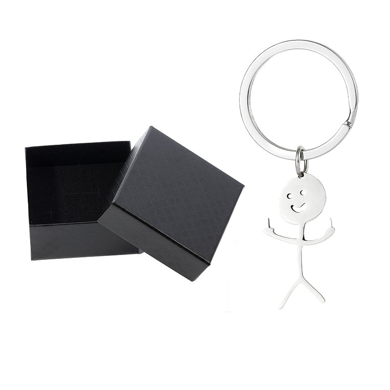 Nyckelring med rolig doodle