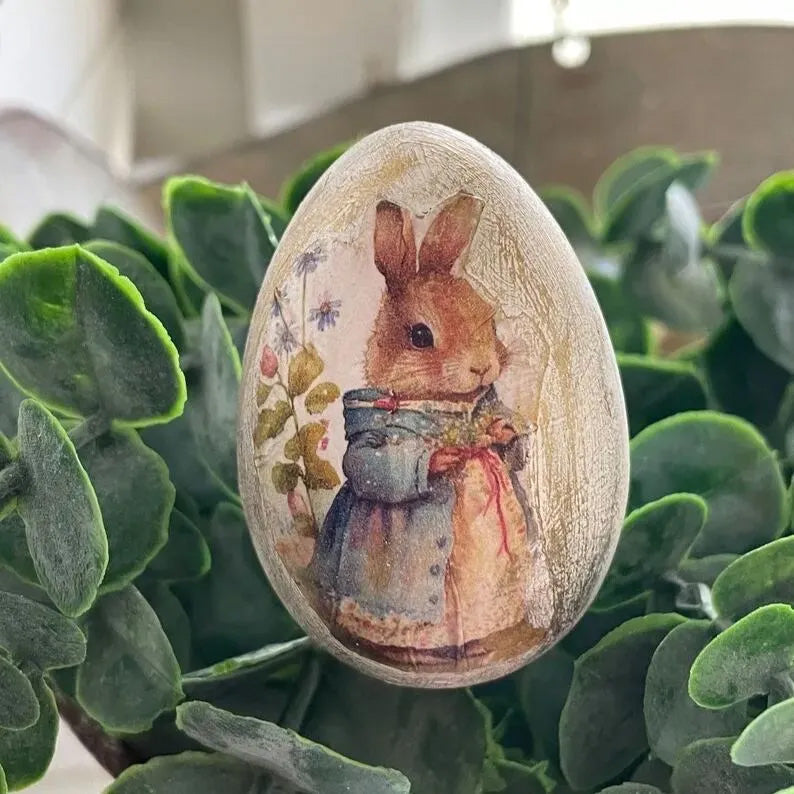 Vintage Rabbit Easter Eggs