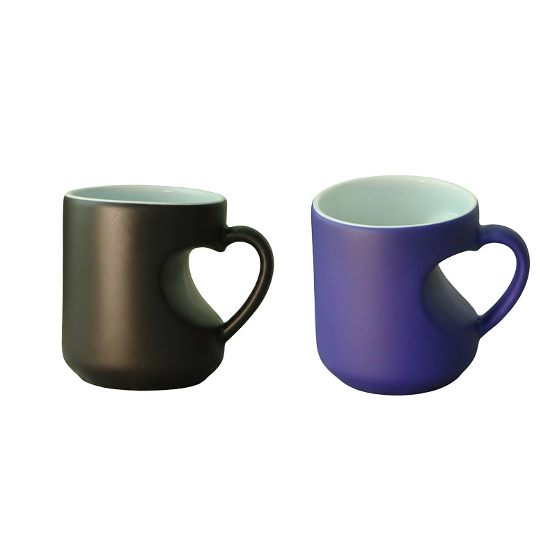 Heart-shaped Color-changing Ceramic Mug