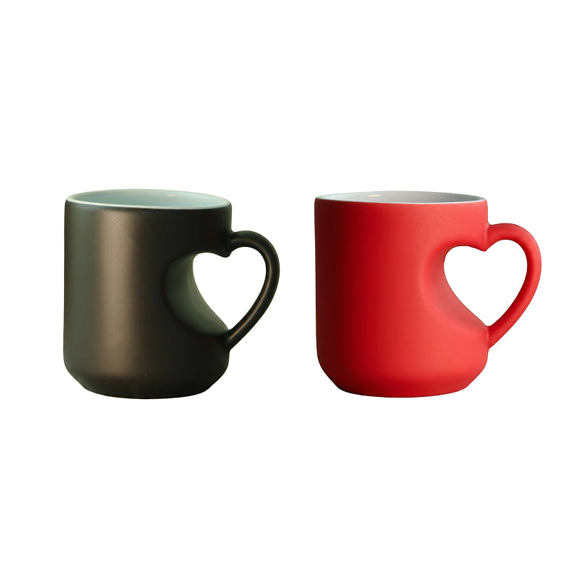 Heart-shaped Color-changing Ceramic Mug
