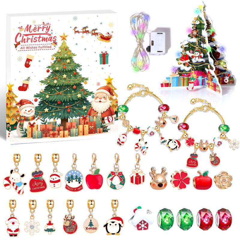 Christmas Advent Calendar Charm Bracelets