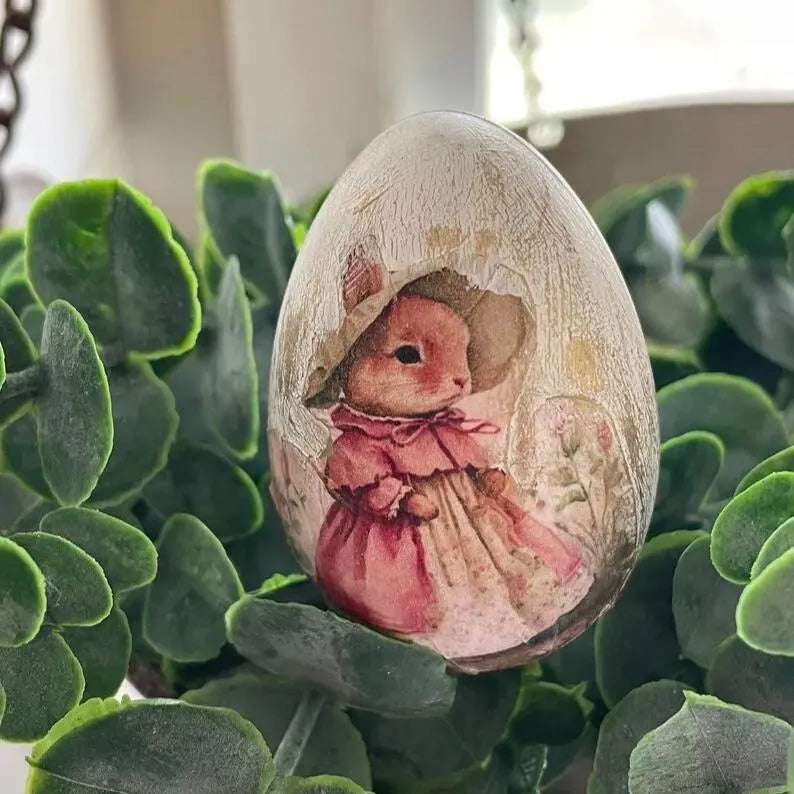 Vintage Rabbit Easter Eggs