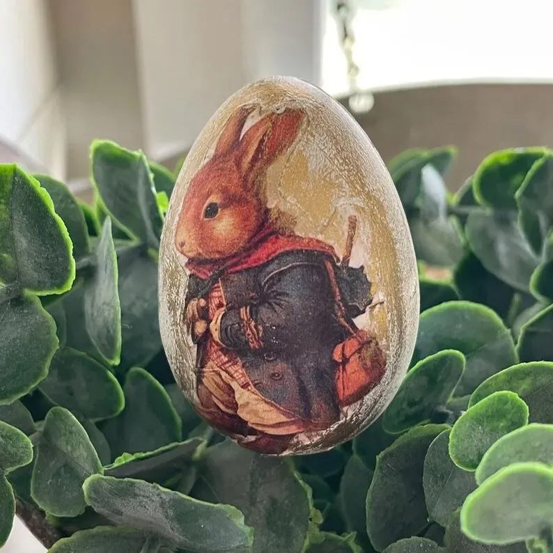 Vintage Rabbit Easter Eggs