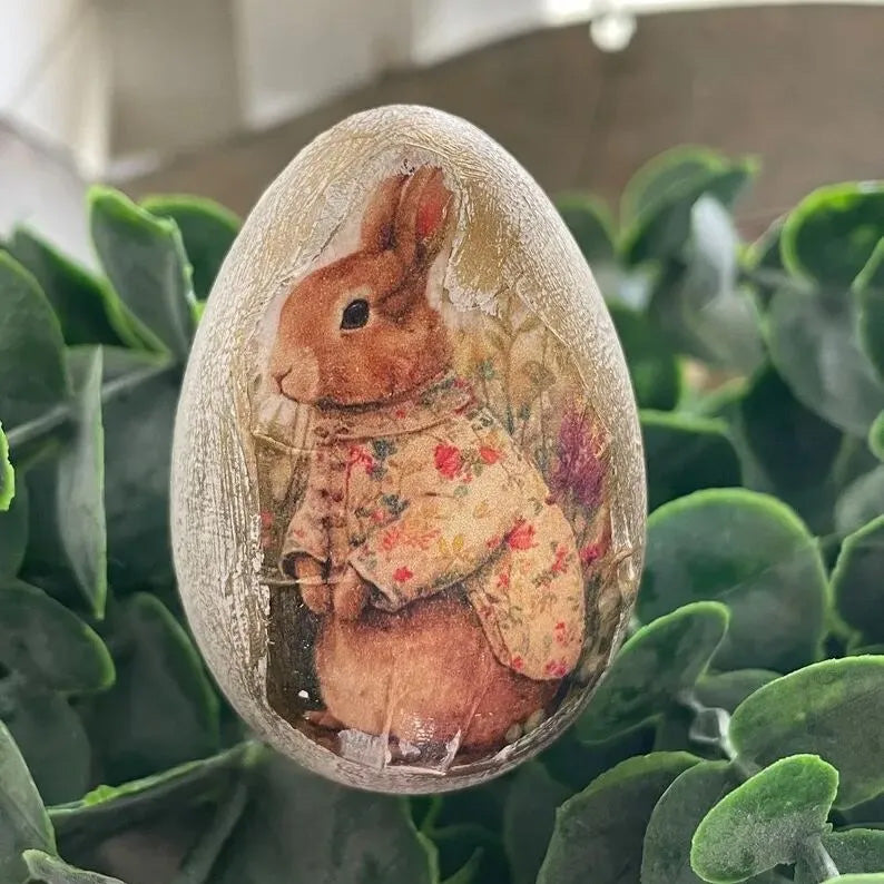 Vintage Rabbit Easter Eggs