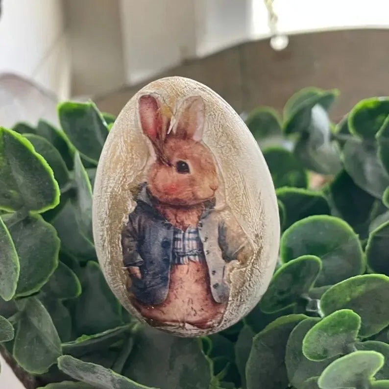 Vintage Rabbit Easter Eggs