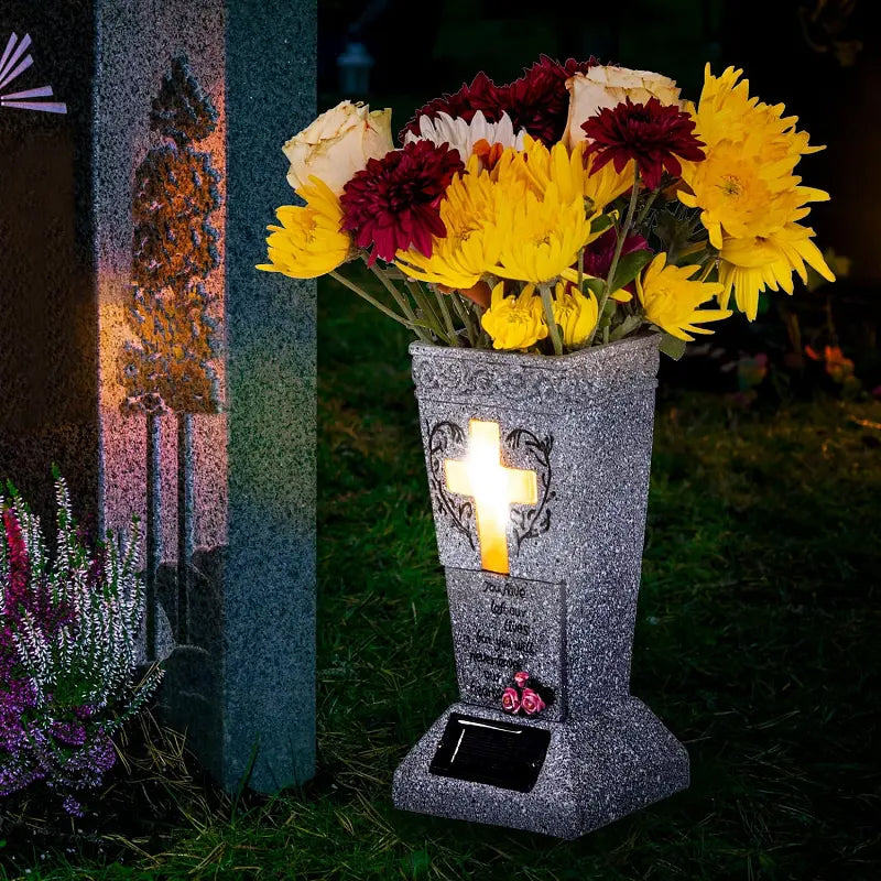 Cemetery Grave Vase