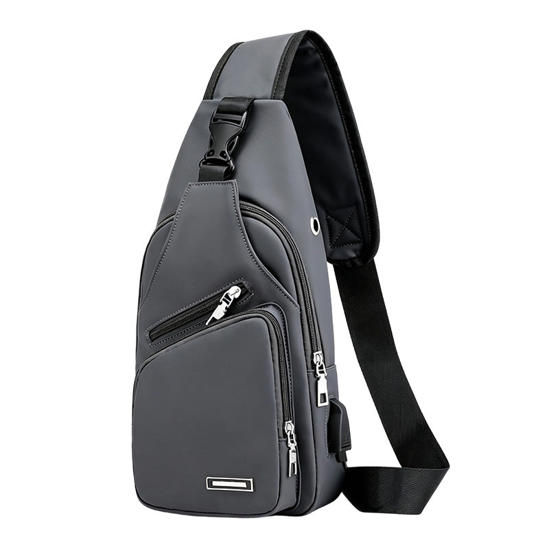 Men's Waterproof Oxford Sling Chest Bag