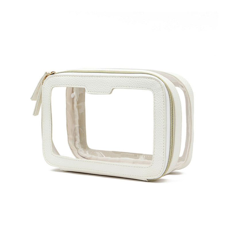 Clear Travel Makeup Bag – Waterproof TPU Cosmetic Organizer for Women