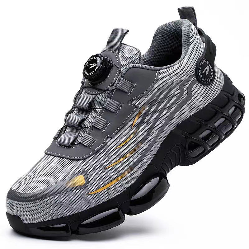 Men's Steel Toe Safety Shoes With Swivel Button