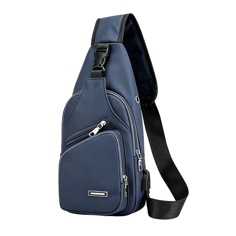 Men's Waterproof Oxford Sling Chest Bag