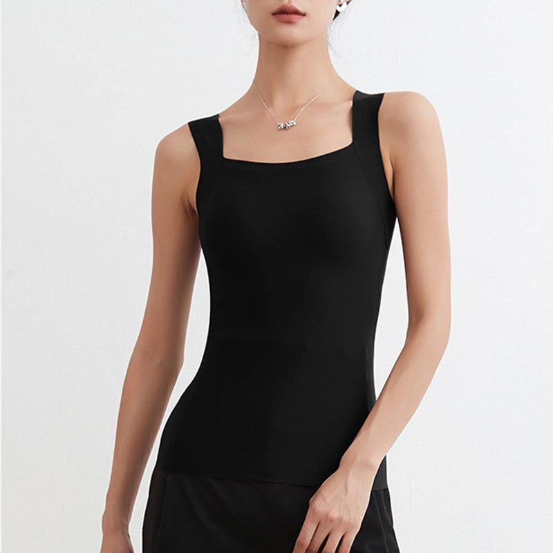 U Neck Shapewear Built-in Bra Tank