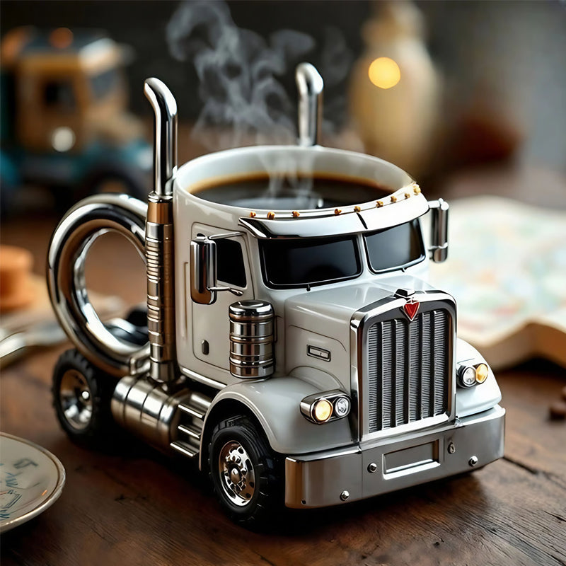 Semi-truck kaffemugg