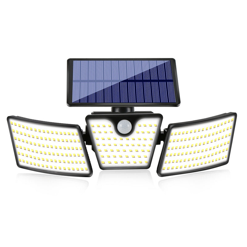 3-Head Solar Motion Sensor Security Light