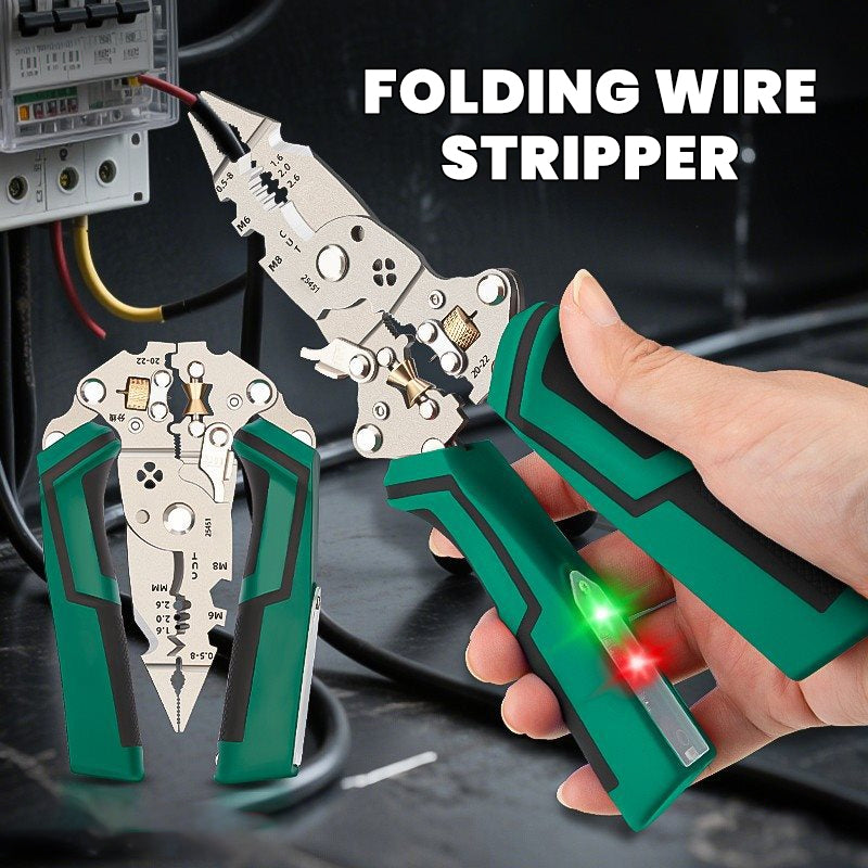 16-in-1 Folding Electric Tester Wire Stripper