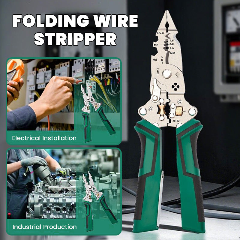 16-in-1 Folding Electric Tester Wire Stripper