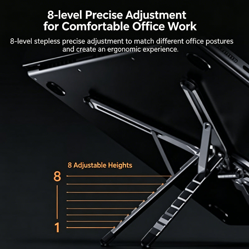 Multi-Function Magnetic Aluminum Foldable Laptop, Tablet & Phone Stand