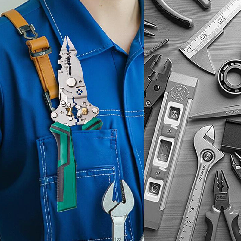 16-in-1 Folding Electric Tester Wire Stripper