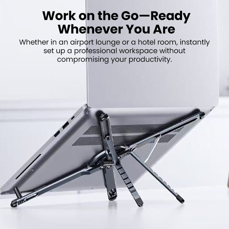 Multi-Function Magnetic Aluminum Foldable Laptop, Tablet & Phone Stand