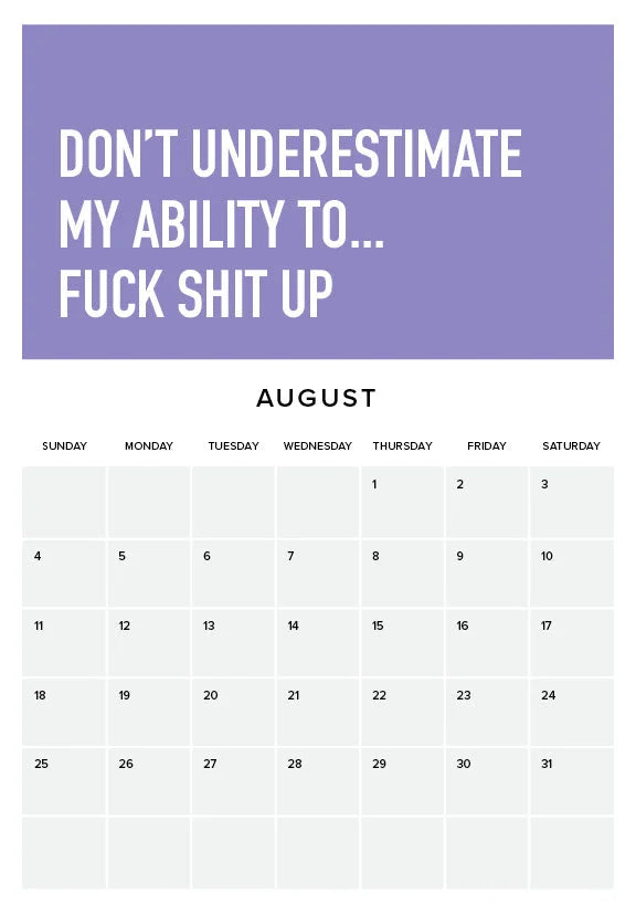 VUXEN ÄR HÅRT KALENDER 2024