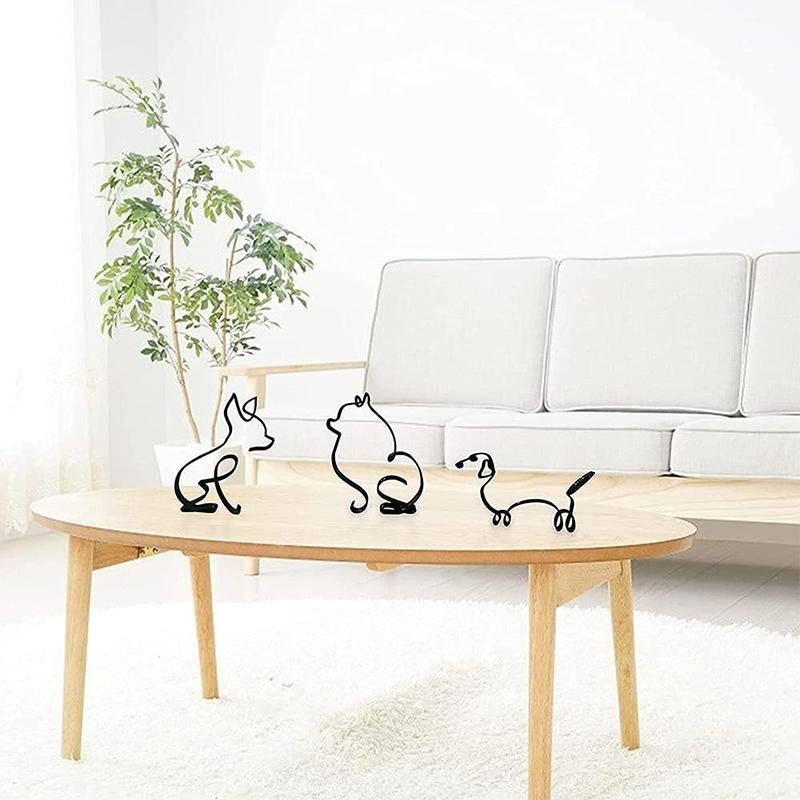 Hund minimalistisk konstskulptur